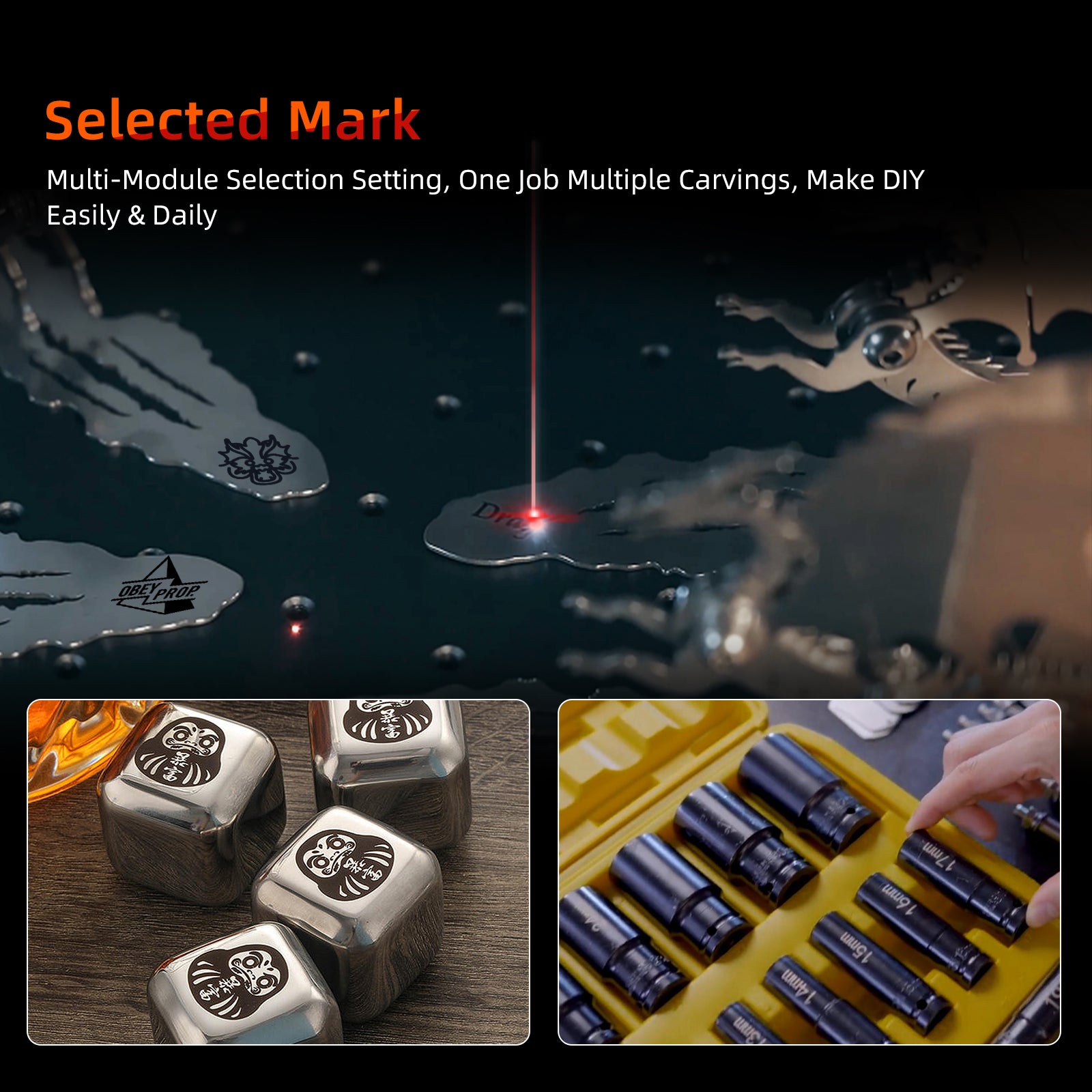 MR.CARVE M1 Pro Portable Fiber Laser Marking Machine