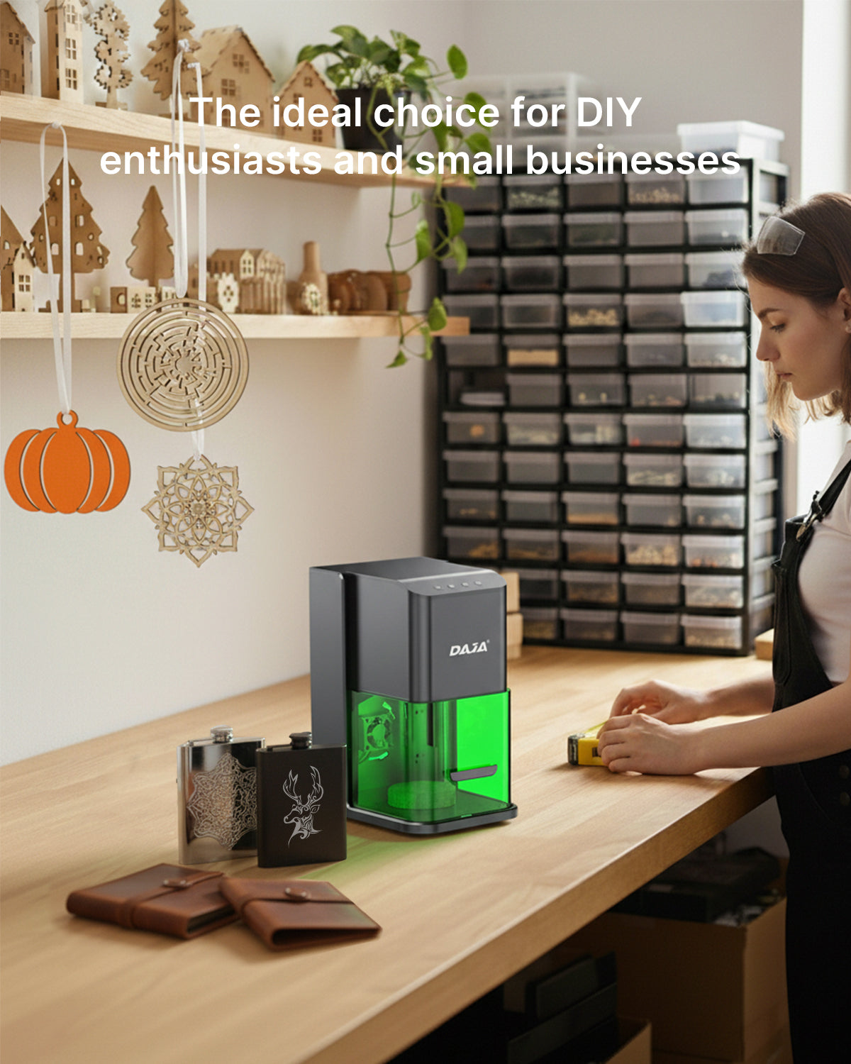 DAJA C1 Ultra Compact Blue Laser Engraver with High-Speed Galvo