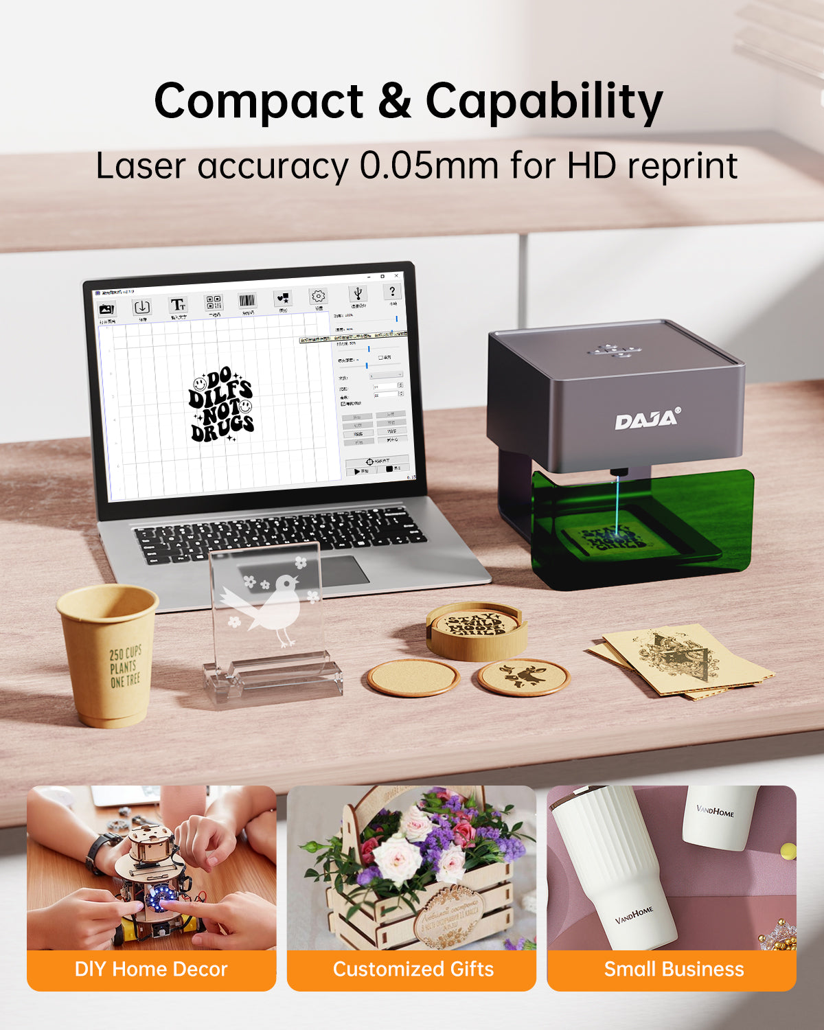 DAJA DJ6 Portable Laser Engraver Machine – DAJA Laser