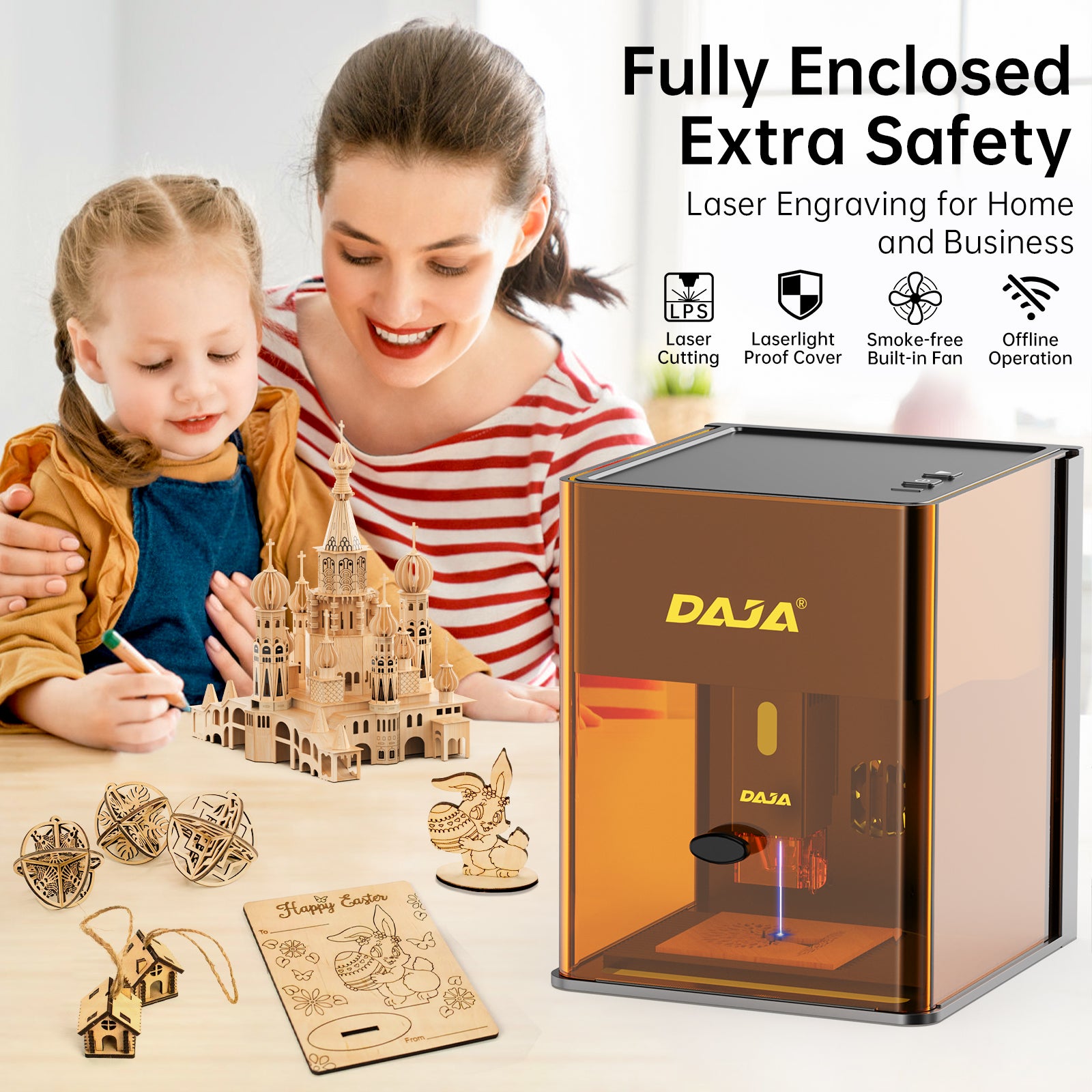 DAJA DJ6 Pro Enclosed Portable laser Engraving Machine – DAJA Laser