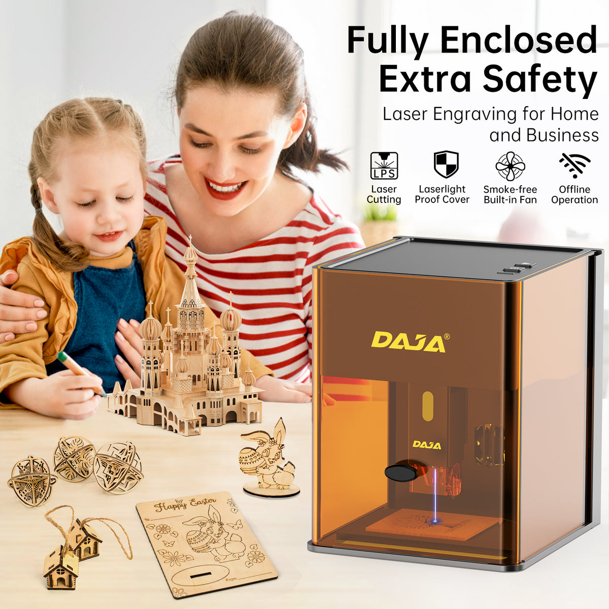 Daja DAJA DJ6 Pro Enclosed Portable laser Engraving Machine – DAJA Laser