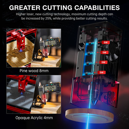 DAJA A6 Pro Enclosed Small Laser Engraving Machine