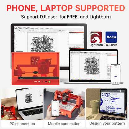 DAJA A7 Pro Enclosed Mini Laser Engraving Machine