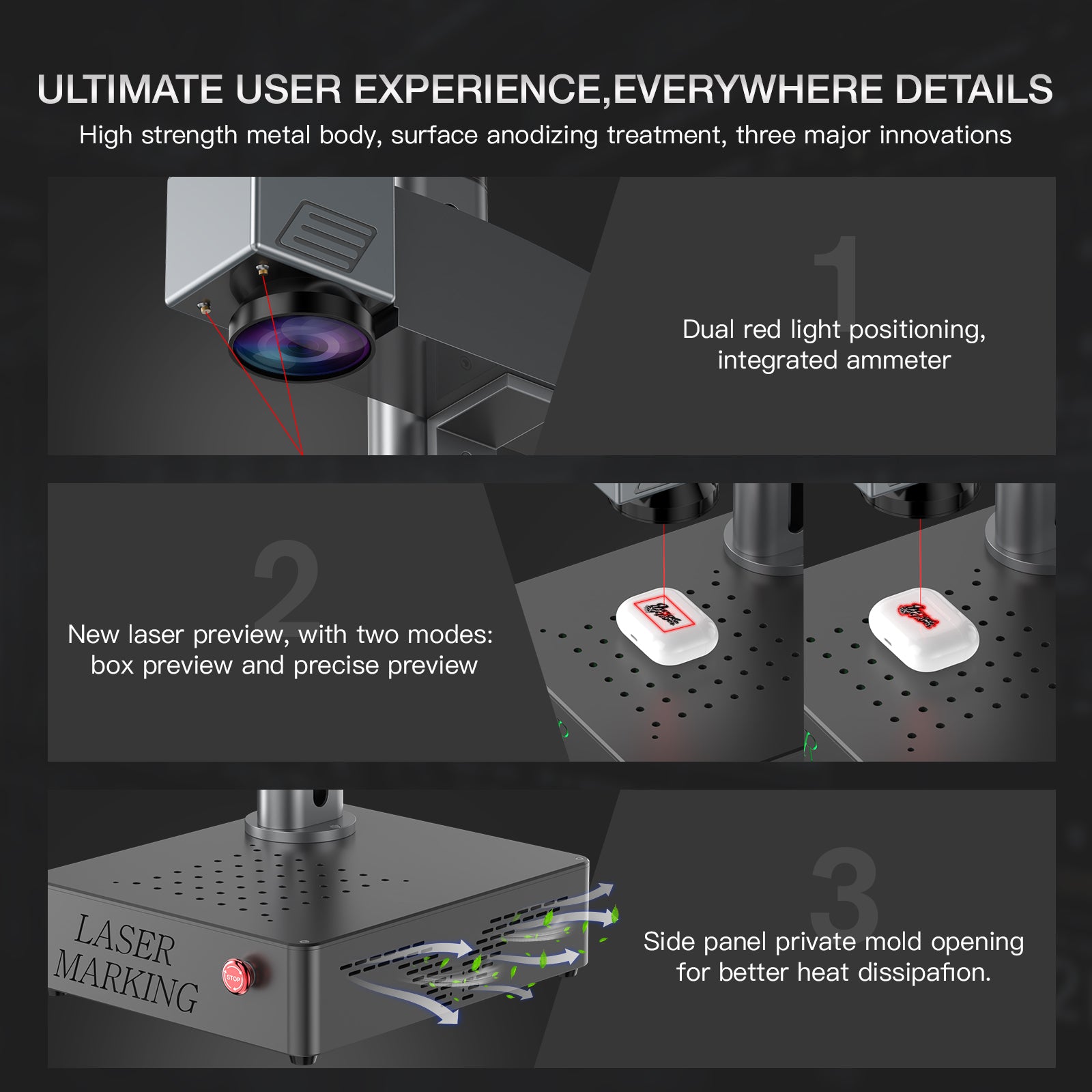 DAJA S4 High Precision Fiber Laser Marking Machine