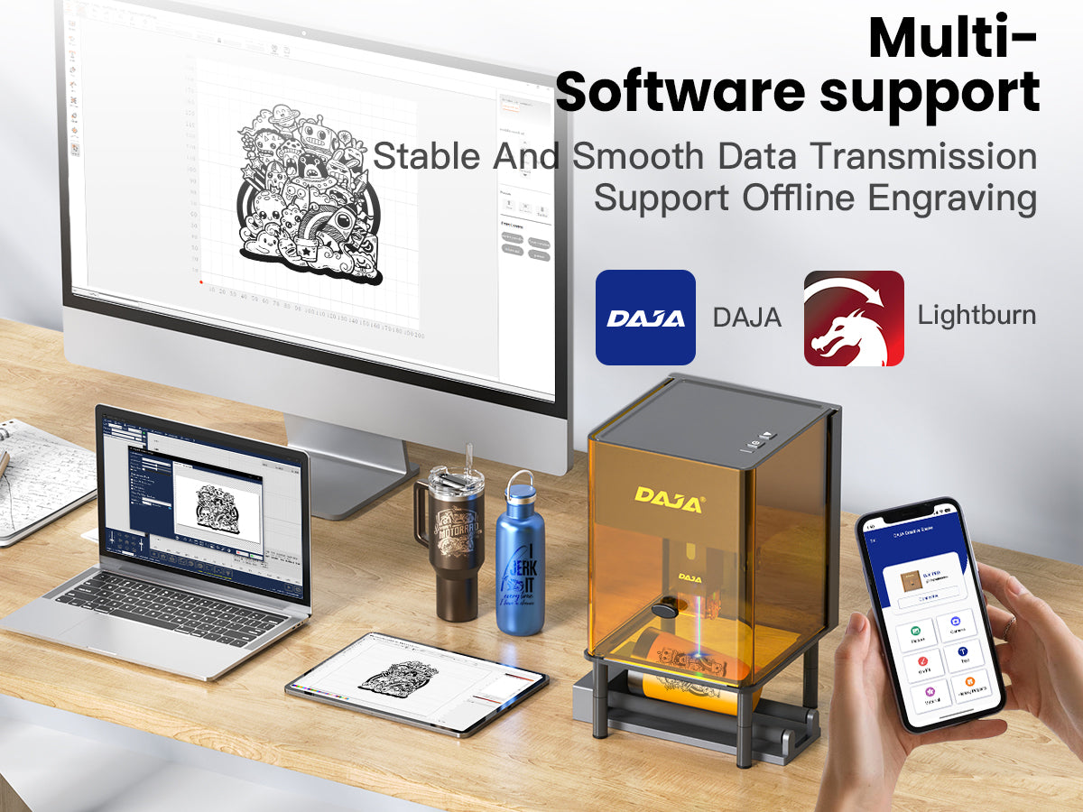 DAJA DJ6 Pro Enclosed Portable laser Engraving Machine – DAJA Laser